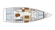 Pôdorys - HANSE 445